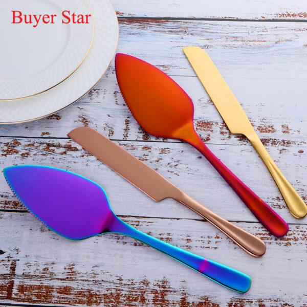 Stainless Steel Cake Tools Wedding Cake Knife And Server Set