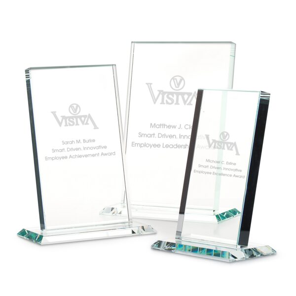 Flat Slanted Crystal Award