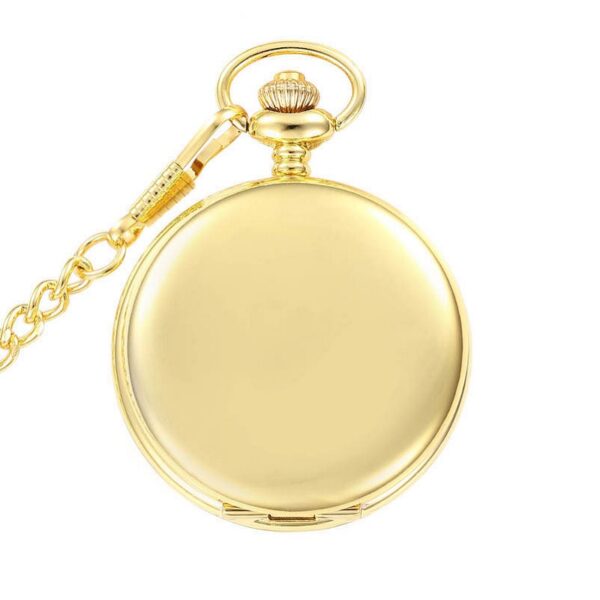 Unisex Quartz Gold Double Sided Pocket watch - Image 6