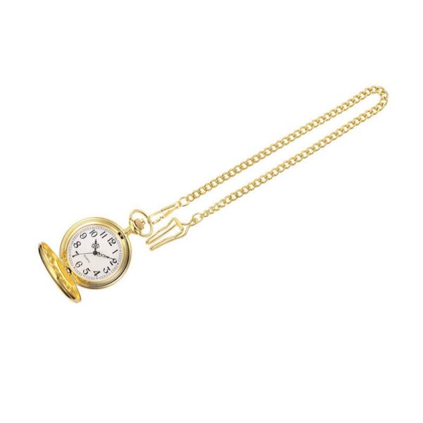 Unisex Quartz Gold Double Sided Pocket watch - Image 5