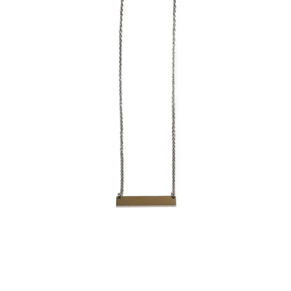 ID Bar On Chain Necklace - Image 4