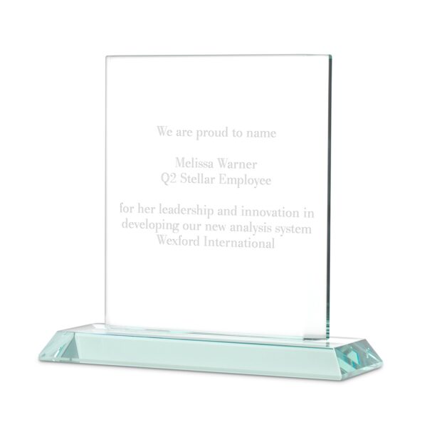 Jade Glass Block Award - Image 2