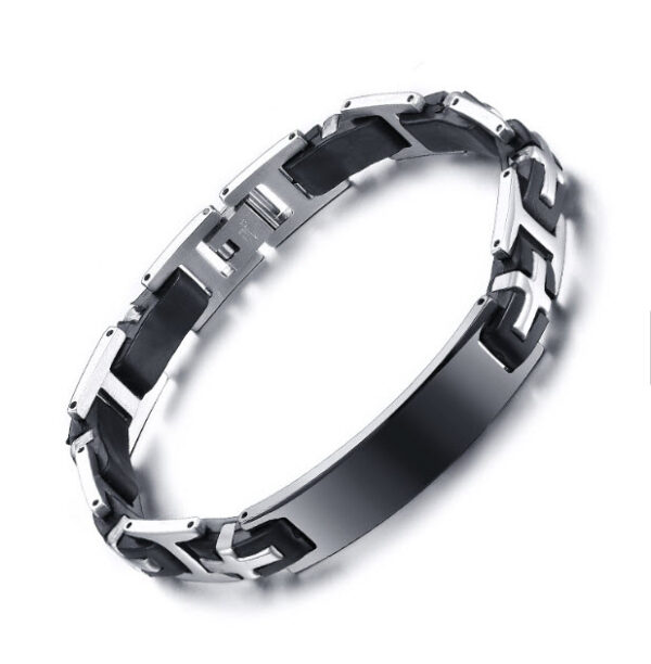 Men's Stainless Steel Blank Bracelet