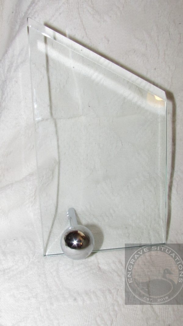 Small Crystal Award With Knob