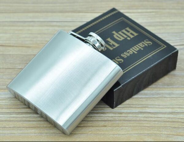 Stainless Steel 4oz Hip Flask - Image 9