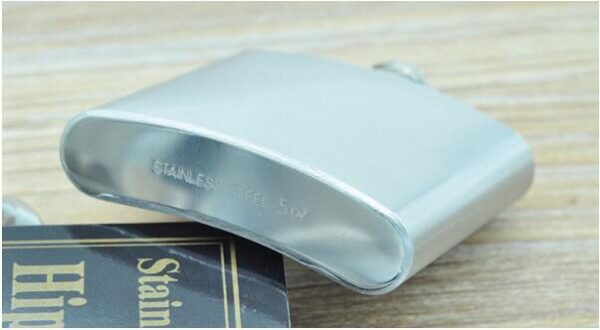 Stainless Steel 4oz Hip Flask - Image 4